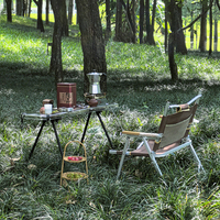 Table pliante minimaliste en polycarbonate transparent, pour le camping en plein air, vente en gros directe d'usine, OEM personnalisé