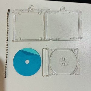พวงกุญแจแผ่นซีดี NFC 1 ชิ้น พร้อมกล่องใส่ซีดีขนาดเล็ก อุปกรณ์เสริมสำหรับทำของที่ระลึก พวงกุญแจอัลบั้ม สำหรับตกแต่งกระเป๋าเป้ DIY - Product Image 2