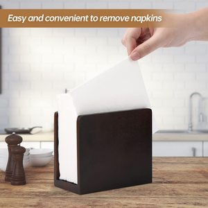 Caja de pañuelos de escritorio con logo, caja cuadrada de bambú para guardar pañuelos, caja de servilletas, caja de pañuelos publicitaria, caja de pañuelos. - Product Image 3