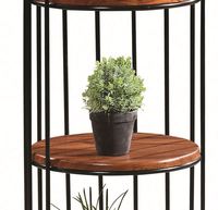 Étagère cubique en MDF avec cadre en fer noir moderne pour le salon, meubles de maison et étagère d'évacuation en cas d'incendie