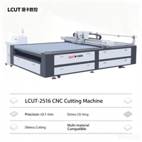 Cutter numérique CNC LCUT pour panneaux KT, PVC et mousse, tête d'outil multifonctionnelle, table de convoyeur, qualité industrielle