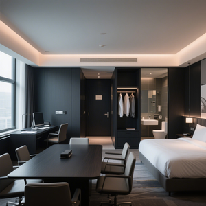 Camas de Hotel Modernas de Madera, Juego Completo, Diseñadas para Habitaciones Estándar de Hotel, Motel, Casa de Huéspedes, Albergue <span class=keywords><strong>Juvenil</strong></span>, Apartamento, Portátiles - Product Image 1