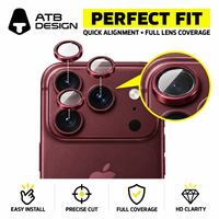 ATB Wholesale Protection d'écran en verre trempé 3D 9H anti-rayures et protection d'objectif de caméra arrière pour iPhone 18 Pro Max