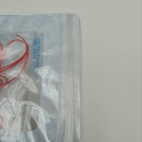 Pochette zippée personnalisée en PVC PE pour bagues, boucles d'oreilles, colliers, lunettes, bijoux, emballage transparent et durable