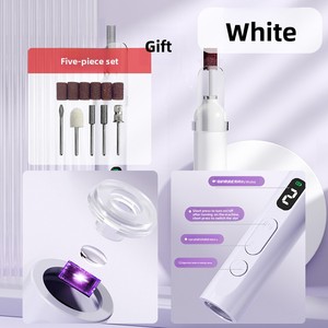 2 in 1 Cordless Electric Nail Drill with UV Lamp Rechargeable Manicure Pedicure <b>E</b> <b>File</b> Tool for Salon - Product Image 6