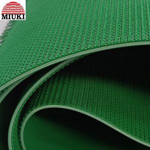 MIYUKI pvc kaba üst konveyör bant <span class=keywords><strong>2</strong></span> kat pvc ve <span class=keywords><strong>2</strong></span> kat kumaş kullanımı ile lojistik sanayi konveyör bant fabrikası - Product Image 4