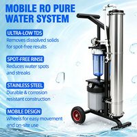 Système de traitement de l'eau par osmose inverse pour le nettoyage du verre, 0 TDS, eau pure sans traces, RO DI 500L/H, vente en gros