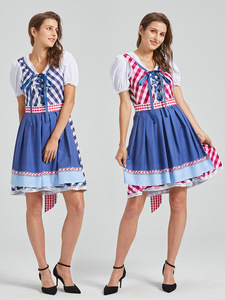 Carnaval Oktoberfest Costume Robe Femmes Allemagne Bière Maid Tavern <span class=keywords><strong>Serveuse</strong></span> Outfit Cosplay Halloween Fantaisie Fête - Product Image 2