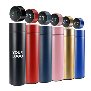 กระติกน้ำร้อนอัจฉริยะสแตนเลสขนาด 500 มล. พร้อมหน้าจอแสดงอุณหภูมิ LED สำหรับใช้งานกลางแจ้ง - Product Image 1