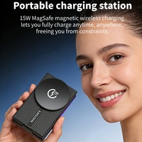 Support de charge sans fil rapide 4 en 1, station de charge pliable verticale avec lumière nocturne, support de téléphone portable type C