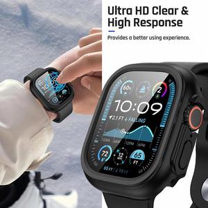 Protection d'écran en verre intégré pour Apple Watch Ultra 4, fabriquée sur mesure par le fabricant, étanche, en PC rigide, anti-rayures, 49 mm - Product Image 4