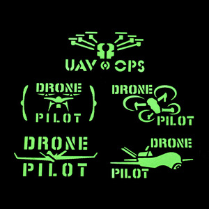 Khắc Laser phát sáng và phản xạ hồng ngoại Drone thí điểm móc vòng chiến thuật tinh thần các bản vá lỗi cho quần áo mũ túi trang trí - Product Image 4