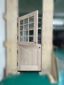 <span class=keywords><strong>Puerta</strong></span> <span class=keywords><strong>exterior</strong></span> <span class=keywords><strong>holandesa</strong></span> de madera maciza de diseño moderno personalizada con paneles de vidrio, <span class=keywords><strong>puerta</strong></span> doble de entrada frontal con acabado de pino y roble de caoba - Product Image 5