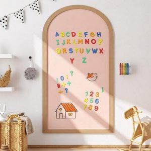 <span class=keywords><strong>Tableau</strong></span> noir mural auto-adhésif en forme d'arche magnétique en bois noir grand format avec lettres <span class=keywords><strong>pour</strong></span> la rentrée scolaire, les mariages et les chambres d'enfants - Product Image 4