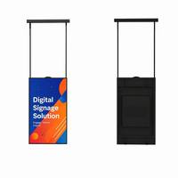 Écran publicitaire suspendu à cadre ultra-fin de 2 500 nits, 4K UHD, signalisation numérique au plafond, moniteur LCD intelligent Android pour affichage professionnel