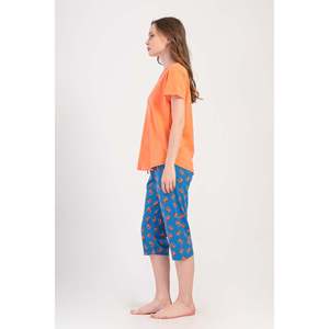 Combinaison de nuit ovale à manches courtes et col rond pour femmes - Product Image 3