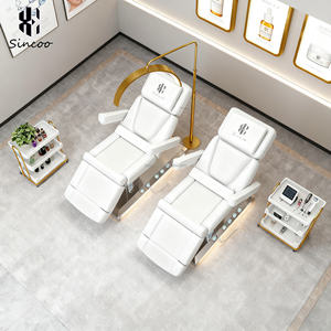 Cama de Masaje Eléctrica Moderna Sincoo, 4 Motores, Plegable, Silla Facial para Salón de Belleza y Spa, Cuero PU, Ajustable, con Características de Acero Inoxidable - Product Image 5