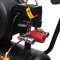 Compresseur d'air silencieux Chic-50 Mini 1,5 kW 50 L, refroidi par air, portable, monocylindre, lubrifié à l'huile, pour atelier domestique