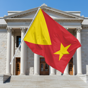 <span class=keywords><strong>Bandiera</strong></span> della Regione del Tigray 3x5 Piedi, Stampa Digitale in Poliestere Resistente allo Sbiadimento, Doppia Cucitura, Rosso Giallo <span class=keywords><strong>con</strong></span> <span class=keywords><strong>Stella</strong></span> - Product Image 2