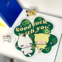 Tapis de souris de jeu anime personnalisé de haute qualité, tapis de bureau PC carré en tissu avec surface cousue et logo par sublimation
