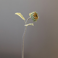 Tournesol artificiel brun d'automne, fait à la main, décoration de Noël, de remise de diplôme, de mariage