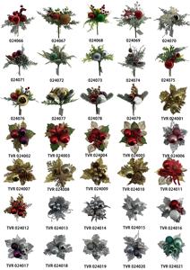 Senmasine-Baies rouges artificielles et cônes <span class=keywords><strong>de</strong></span> pin pour décoration intérieure et extérieure <span class=keywords><strong>de</strong></span> guirlande <span class=keywords><strong>de</strong></span> Noë<span class=keywords><strong>l</strong></span> - Product Image 6