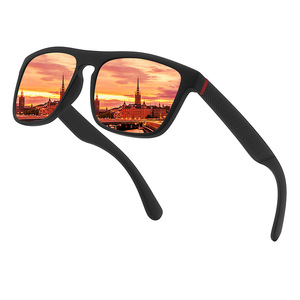 Gafas de Sol Polarizadas Unisex, Montura de PC, Lentes TAC, UV400, para Deportes al Aire Libre, Conducir, Pesca, Color Negro - Product Image 1