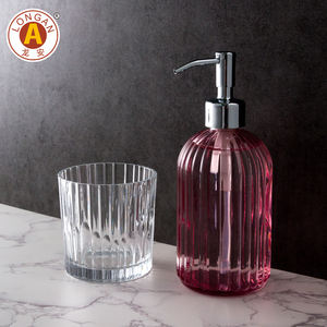 420ml vide verre gel douche <span class=keywords><strong>main</strong></span> <span class=keywords><strong>lavage</strong></span> corps shampooing distributeur de savon et revitalisant savon liquide pompe distributeur bouteille - Product Image 5