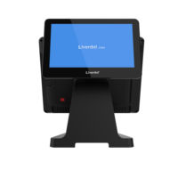 Solution de point de vente tactile Android avec écran de 15 pouces, base en aluminium, imprimante, scanner et tiroir-caisse pour restaurant de restauration rapide