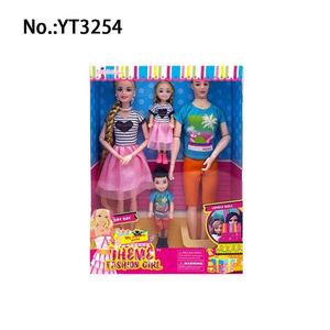 Belle robe de <span class=keywords><strong>11</strong></span> pouces de poupée de mode solide avec accessoire - Product Image 3