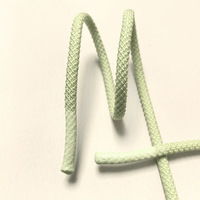 Cordon de tresse rond en polyester coloré de 6 mm pour lacets de chaussures cordon de serrage à capuche