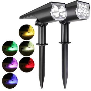 Solar Powered LED Spotlights Waterproof Outdoor Garden Lawn <b>Landscape</b> <b>Lighting</b> For Trees Villa Courtyard - Product Image 1