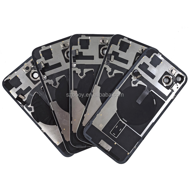 OEM Replacement Repair Parts Back Glass With Plate Battery Cover Glass With Camera Lens Magnet for iPhone 14 15 Plus 15 Pro Max