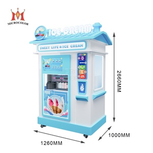 Machine à glaces automatique commerciale pour la plage en plein air, machine à glaces molles automatique, robot distributeur de glaces - Product Image 3