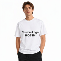 Grosir Gudang Kaos Pria 180gsm 26s Vintage Crew Neck Loose Fit Katun Murni Warna Solid Lengan Pendek Bermotif Grafis