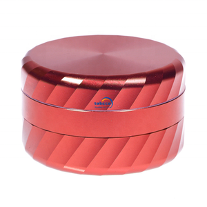 במפעל חם מכירה 55 מ "מ 63 מ" מ אלומיניום טבק מטחנת 3 חלקים לוגו מותאם אישית מגרגר מגנט חזק עישון אביזר - Product Image 1