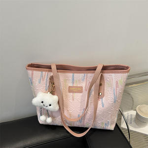 Nouveaux Grands Sacs Fourre-Tout en Toile 2025 pour <span class=keywords><strong>Femme</strong></span>, Mignons Sacs à Main <span class=keywords><strong>Femme</strong></span> Tendance aux Couleurs Arc-en-Ciel pour les Trajets Quotidens - Product Image 4