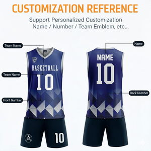 Set Personalizzato di Maglie da Basket per Sublimazione, Uniforme di Squadra, Design Professionale, Rete Traspirante ad Asciugatura Rapida, Abbigliamento Sportivo per Adulti e Giovani - Product Image 3