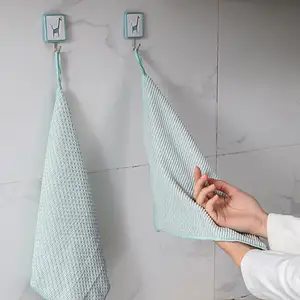 Wholesale Quick-drying Double-sided Microfiber Household Glass Cleaning Cloth Kitchen Dish Washing Cleaning Towel