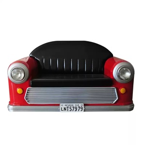 OFERTA ESPECIAL: Modelo de sofá con cabeza de coche de carreras de resina DIY, decoración punk para <span class=keywords><strong>bar</strong></span>, restaurante y hogar - Product Image 1
