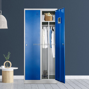 Armoire de Rangement Métallique Démontable en Acier Personnalisée à 4 Compartiments et 2 Portes, Écologique, Durable, avec Serrure à Clé, Certifiée ISO, pour Vestiaire - Product Image 1