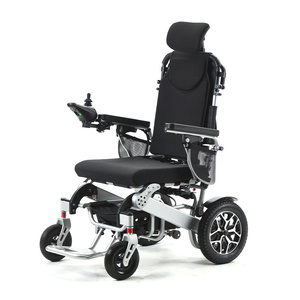 Fauteuil roulant motorisé inclinable à cadre de différentes couleurs, fauteuil roulant électrique intelligent entièrement automatique pour personnes handicapées - Product Image 4