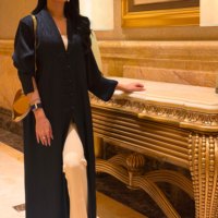 Mexizo Custom Abaya Wanita Baru Kancing Katak Cina Cardigan Robe Muslimah Pakaian Islami Sederhana