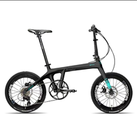 Fourche avant en fibre de carbone de kg pour adulte, vélo pliable, 18 vitesses, cadre en fibre de carbone