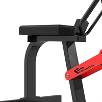 Machine d'exercice des avant-bras assise à charge libre en acier pour salle de sport commerciale