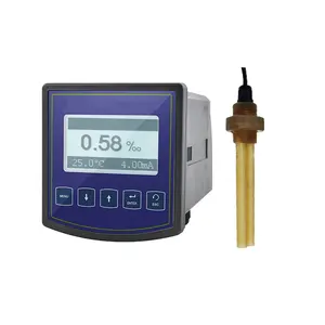 工业在线盐度控制器4-20ma输出在线水电气Ec盐度电导率控制器监测仪