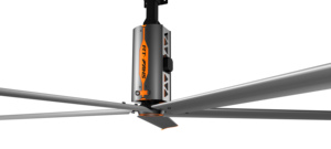 Ventilateur de plafond HVLS RTFANS 11ft 14ft 16ft à haut débit d'air, économe en énergie, pour usine, entrepôt, ferme, élevage de vaches laitières et de porcs – Taille au choix - Product Image 4