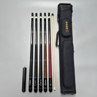 Queue de billard professionnelle SaiDi Future Chess Series Premium avec incrustation réelle, 19 oz, pointe de 11,8 mm, enveloppe en cuir, étui et rallonge
