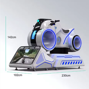 เครื่องเกมแข่งรถมอเตอร์ไซค์สีขาวเสมือนจริงแบบหยอดเหรียญ 9D ราคาดี - Product Image 5