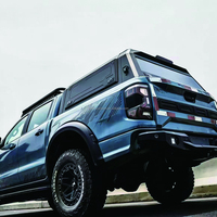 Nouvelle conception F150 5.5FT 4x4, capot de benne tout-terrain en aluminium, étanche et léger, avec 3 portes ouvrables